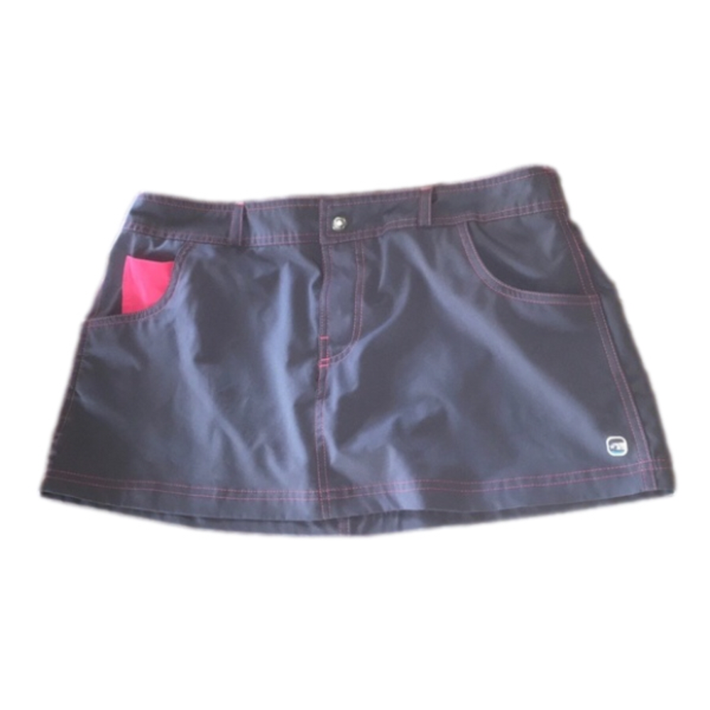 Free Country Gray and Peach Swim Skirt